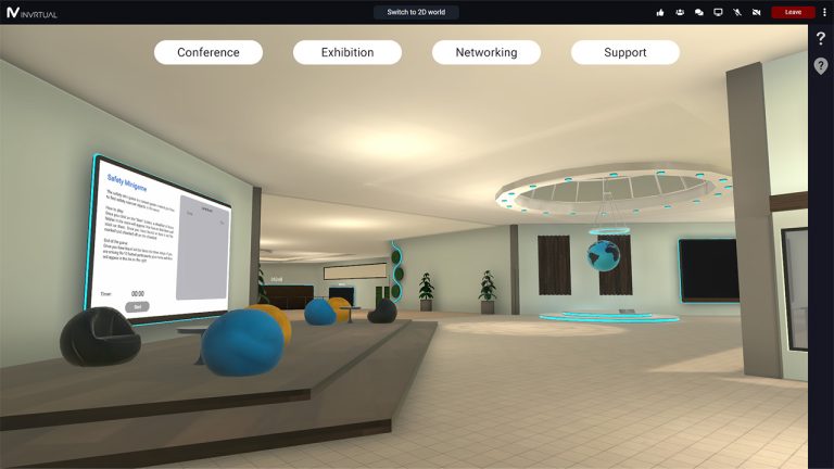 Beispielbild aus der INVRTUAL-Plattform für virtuelle Expos